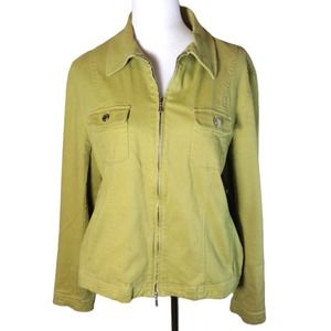 💸💲$14 Jones New York Signature Chartreuse Women's SZ XL Stretch Jacket